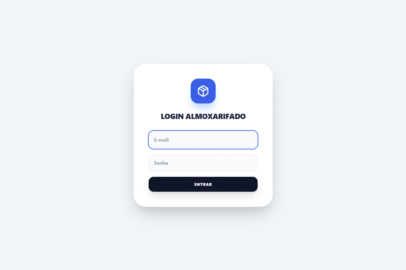 login almoxarifado